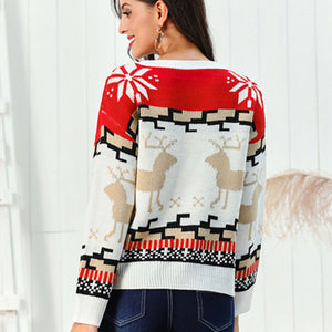 Reindeer Round Neck Sweater