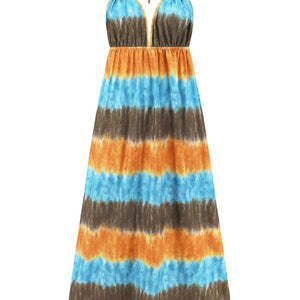 Tie-Dye Halter Neck Dress