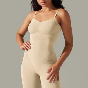 Spaghetti Strap Active Romper