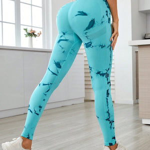 Printed High Waist Active Leggings