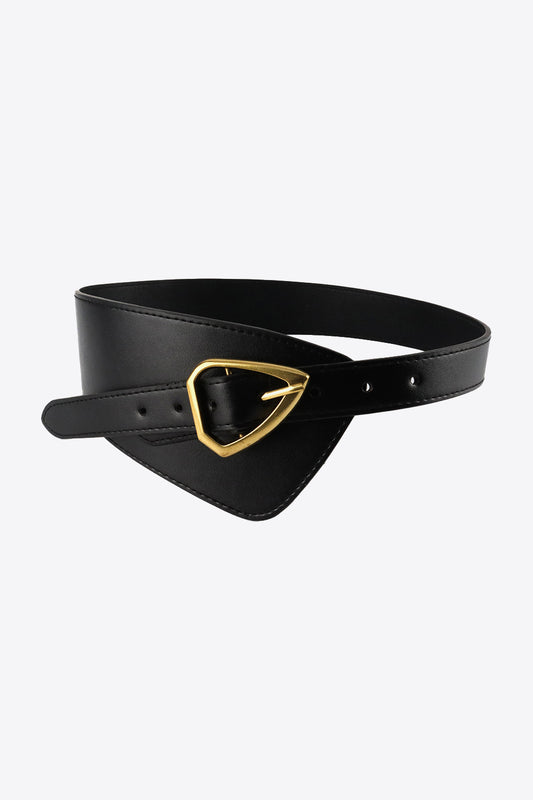 Irregular PU Leather Belt