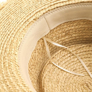 Fame Cutout Woven Straw Hat