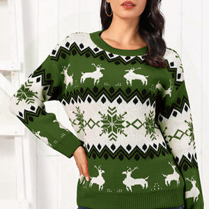 Reindeer Round Neck Sweater