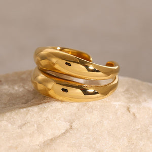 Stainless Steel Double-Layered Ring