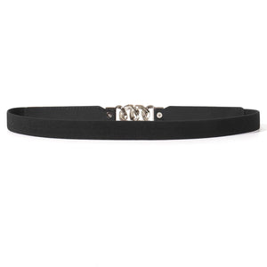 Zinc Alloy Buckle Elastic PU Belt