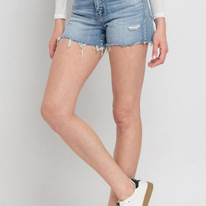 Vervet by Flying Monkey High Rise Denim Shorts