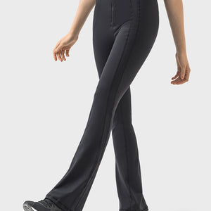 Millennia Zipper Detail High Waist Active Pants