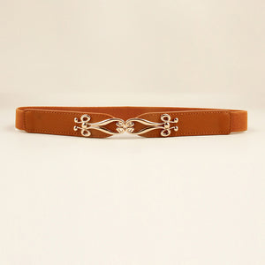 Alloy Buckle Elastic Belt