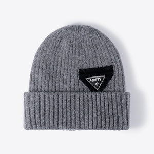 HAPPY Contrast Beanie