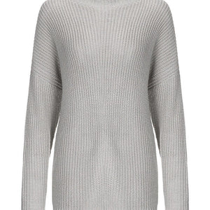 Round Neck Drop Shoulder Sweater