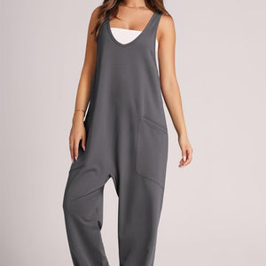 Lovelet Wide Strap Jumpsuit with Pockets