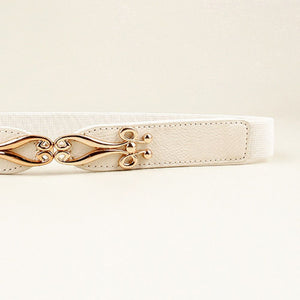 Alloy Buckle Elastic Belt