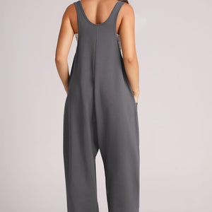 Lovelet Wide Strap Jumpsuit with Pockets