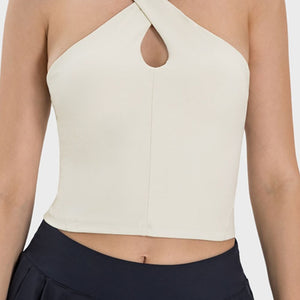 Millennia Crisscross Grecian Neck Active Cami