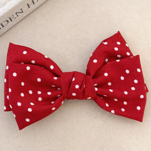 2-Piece Polka Dot Bow Hair Clip