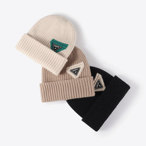 HAPPY Contrast Beanie