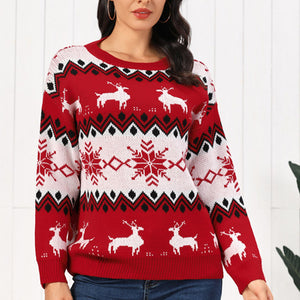 Reindeer Round Neck Sweater