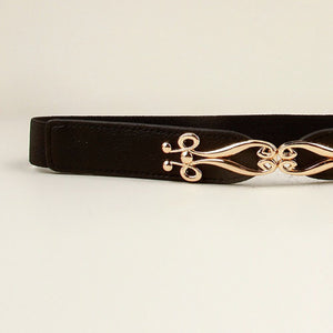 Alloy Buckle Elastic Belt