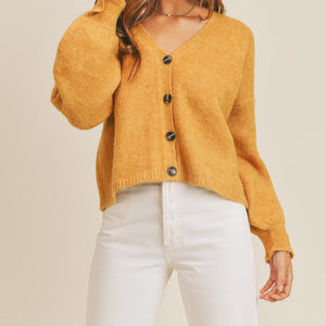 MABLE Long Sleeve Button Down Sweater Cardigan