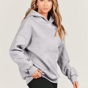 Dropped Shoulder Long Sleeve Hoodie