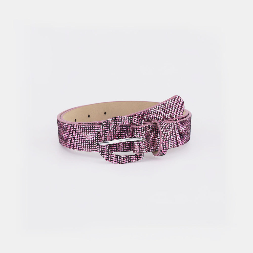 Sequin PU Leather Belt