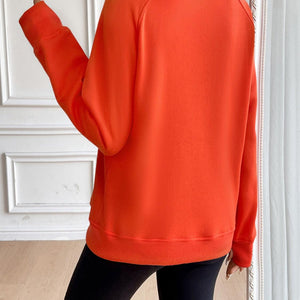 Ivy Lane Half Zip Raglan Sleeve Sweatshirt