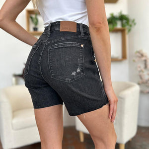 Judy Blue Full Size High Waist Rigid Magic Denim Shorts