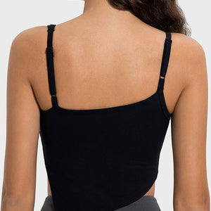 Millennia Slit Asymmetrical Neck Active Cami