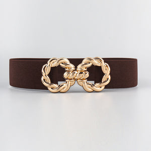 Zinc Alloy Buckle Elastic Belt