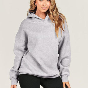 Dropped Shoulder Long Sleeve Hoodie