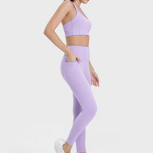 Millennia Pocketed High Waist Active Leggings