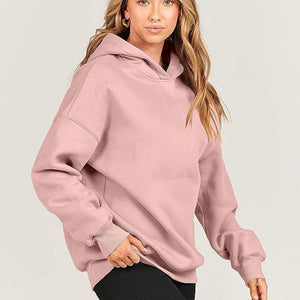 Dropped Shoulder Long Sleeve Hoodie