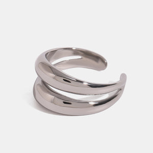 Stainless Steel Double-Layered Ring