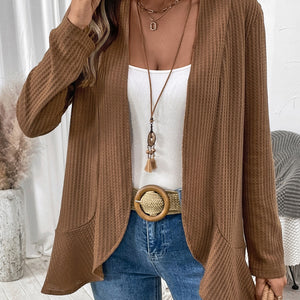 Open Front Long Sleeve Cardigan