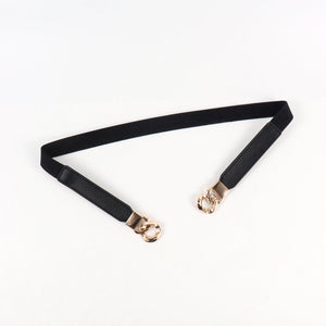 Zinc Alloy Buckle Elastic PU Belt