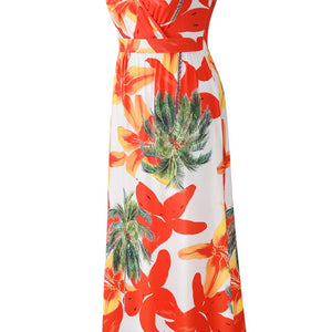 Crisscross Printed Surplice Cami Dress