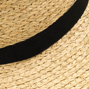 Fame Wide Brim Straw Weave Hat