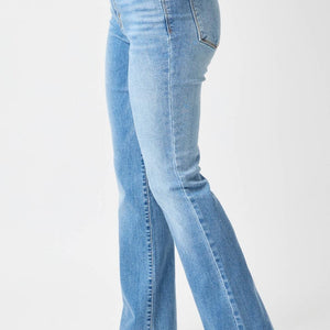 Judy Blue Full Size Mid-Rise Waist Straight Jeans