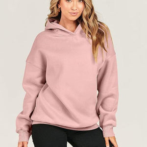 Dropped Shoulder Long Sleeve Hoodie