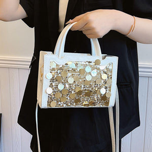 PU Leather Sequin Handbag