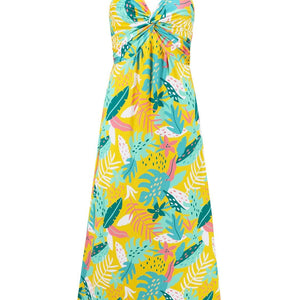 Twisted Printed V-Neck Cami Dress