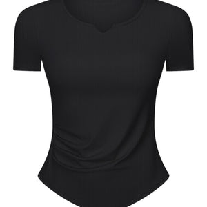 Millennia Notched Short Sleeve Active T-Shirt