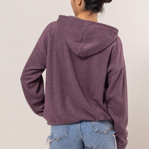 HYFVE Brushed Long Sleeve Hoodie with Kangaroo Pocket