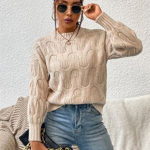 Round Neck Long Sleeve Sweater