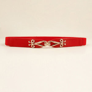 Alloy Buckle Elastic Belt