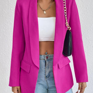 Shawl Collar Long Sleeve Blazer