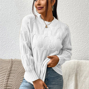 Round Neck Long Sleeve Sweater