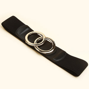 Zinc Alloy Buckle Elastic PU Belt