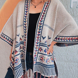 Fringe Open Front Cardigan